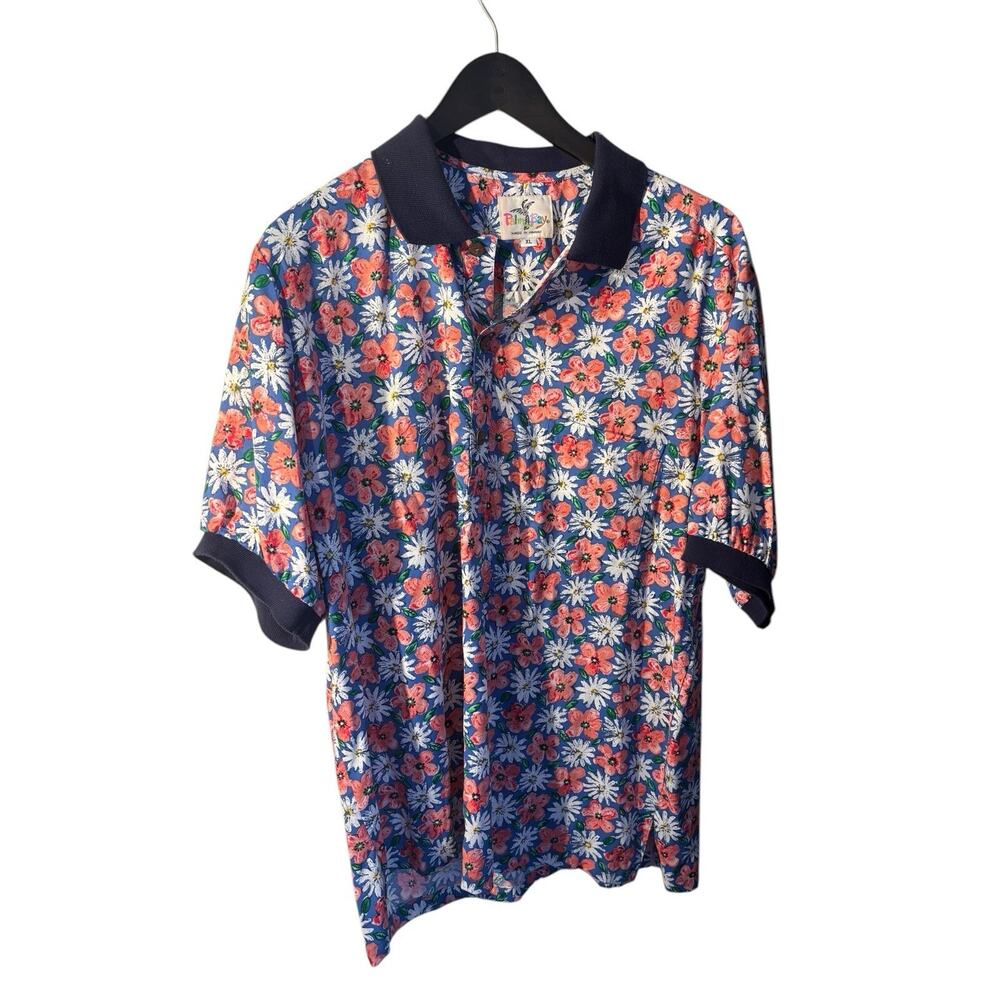 Palm Bay Vintage Hawaiian‎ Short Sleeve Polo XL Deadstock